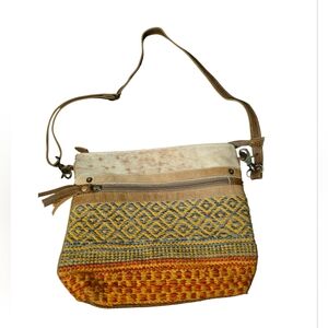 MYRA Mixed Print Crossbody Bag